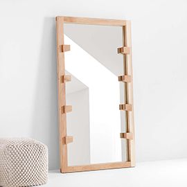 Stilt Wood Floor Mirror