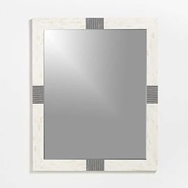 Roman Rectangular Bone Inlay Mirror