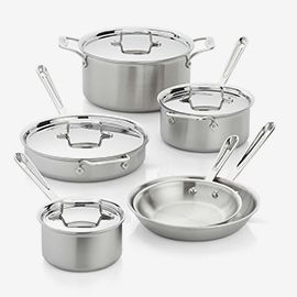 All-Clad® d5® Stainless Steel 10-Piece Cookware Set