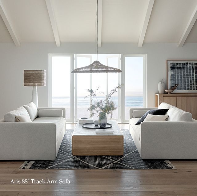 Aris 88" Track-Arm Sofa