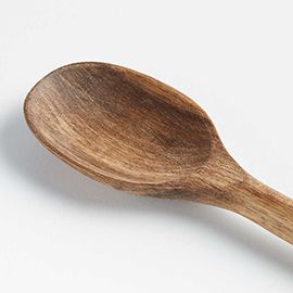 Crate & Barrel Acacia Small Spoon