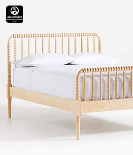 Jenny Lind Kids Maple Wood Spindle Full Bed