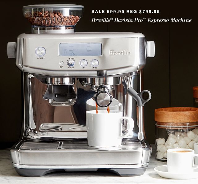 $100 off Breville Barista Pro Espresso Machines