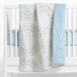 Adri Organic Medallion Baby Crib Quilt by John Robshaw