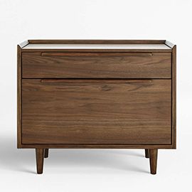 Tate Walnut Lateral File Cabinet