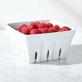 Berry Box White Colander