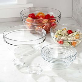 Duralex Glass Bowls, Set of 10