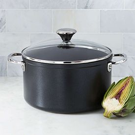 Le Creuset ® Pro 6.3-Qt. Toughened Non-Stick Stockpot with Glass Lid