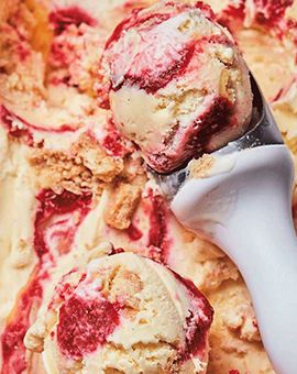 Raspberry Lemon Ice Cream