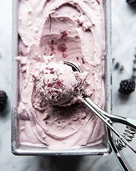 blackberry lavendar ice cream