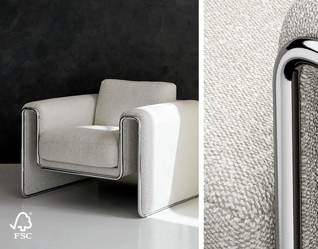 dessau boucle accent chair