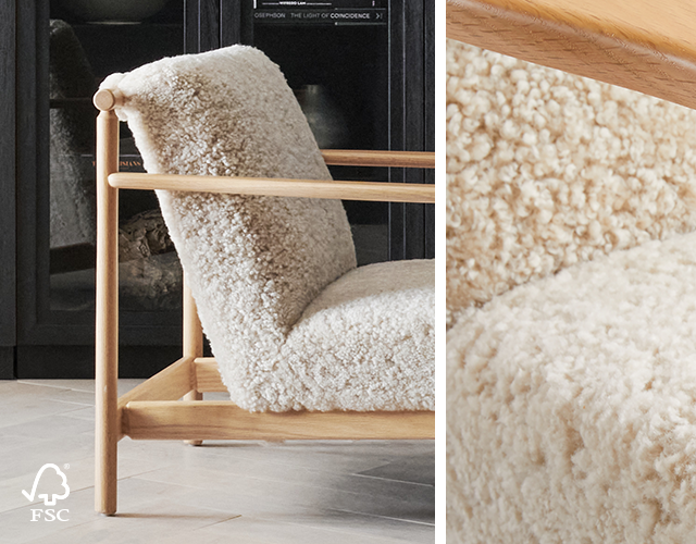 ojai shearling accent chair