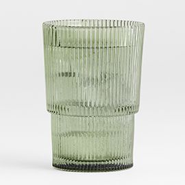 Atwell Green Stackable Ribbed Highball Glass