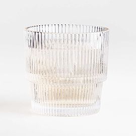 Atwell Stackable Ribbed Double Old-Fashioned Glass