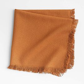 Craft Almond Brown Cotton Fringe Napkin