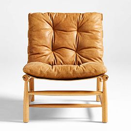 Henning Leather Accent Chair