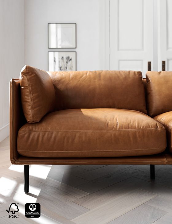 wells leather apartment sofa