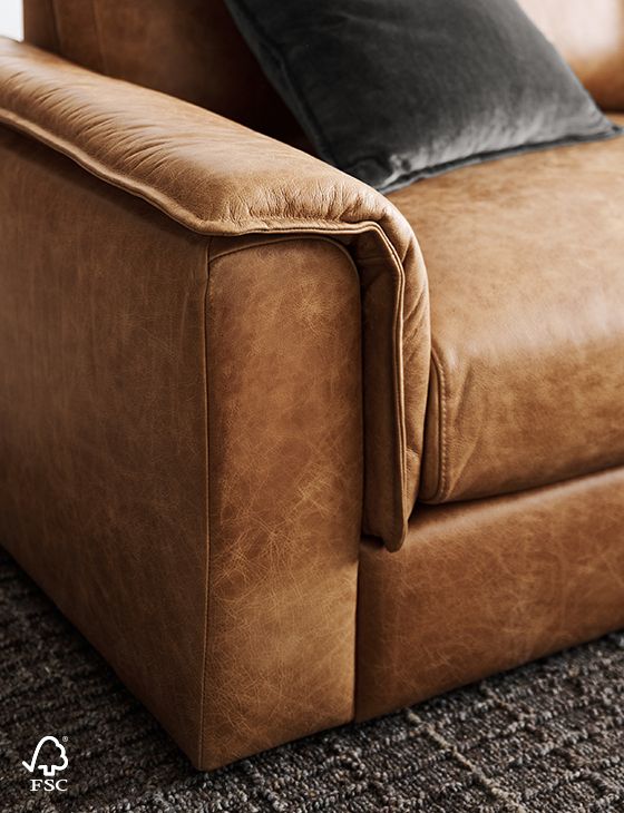 wythe leather sofa