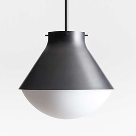 Rainier Black Conical Pendant Light