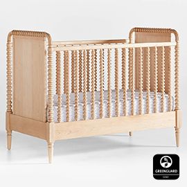 Jenny Lind Maple Wood Spindle Baby Crib