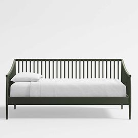 Hampshire Olive Green Spindle Wood Kids Daybed