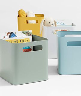 Outline Metal Storage Bin with Handles