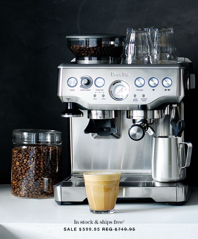 $150 off breville barista express espresso machine