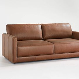 gather leather sofa