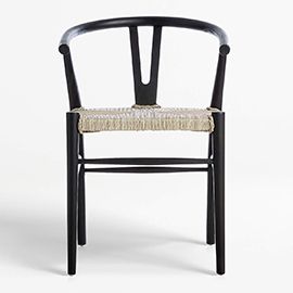 Crescent Wishbone Dining Chair