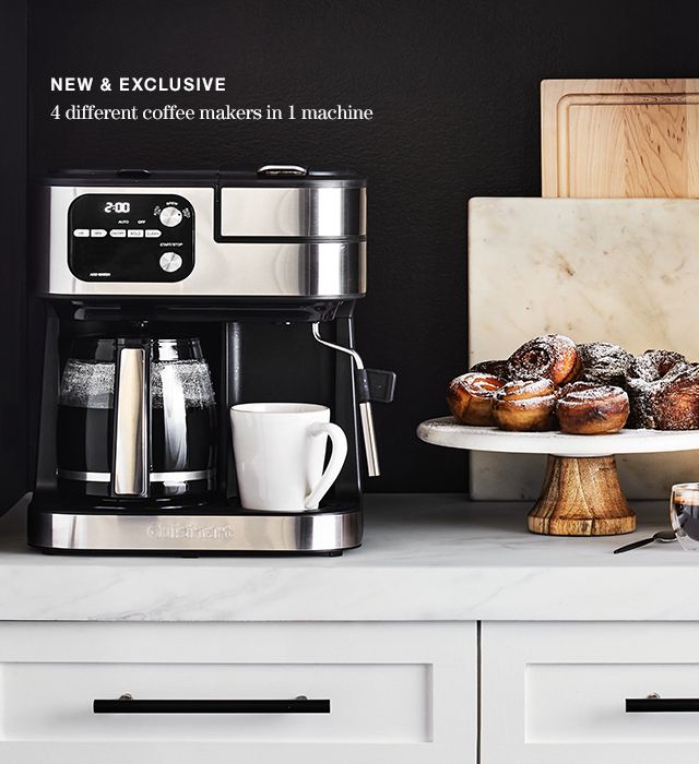 NEW + EXCLUSIVE 4 different coffee makers in 1 machine