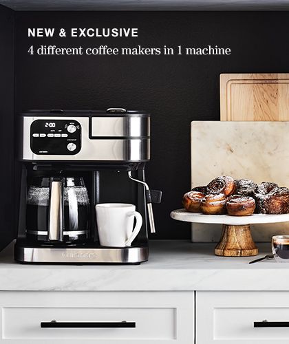 NEW + EXCLUSIVE 4 different coffee makers in 1 machine