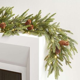 Faux Norway Spruce LED Garland