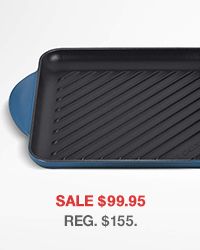 Le Creuset ® Signature 9.5" Deep Teal Square Griddle Pan