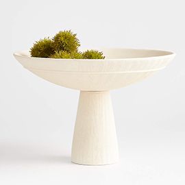 Plat Délicat Pedestal Centerpiece Bowl with Taper Holder