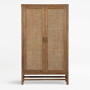 Blake Teak & Rattan Storage Cabinet