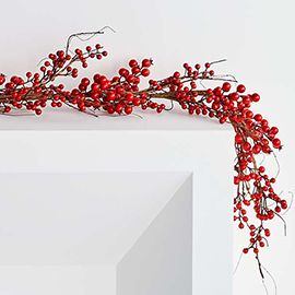 Faux Red Berry Garland