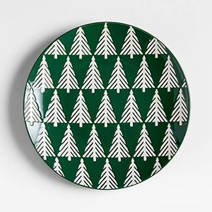 Green Forest Holiday Salad Plate