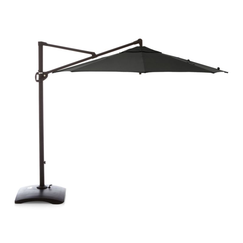 10' Sunbrella ® Charcoal Round Cantilever Outdoor Patio Umbrella - image 4 of 5