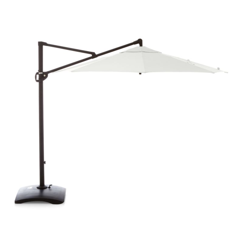 10' White Sand Sunbrella ® Round Cantilever Outdoor Patio Umbrella Canopy - image 1 of 3