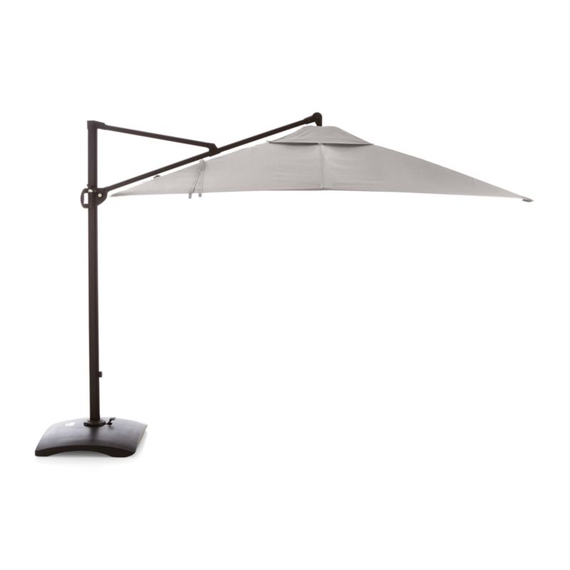 10' Silver Sunbrella ® Square Cantilever Outdoor Patio Umbrella Canopy - image 1 of 2