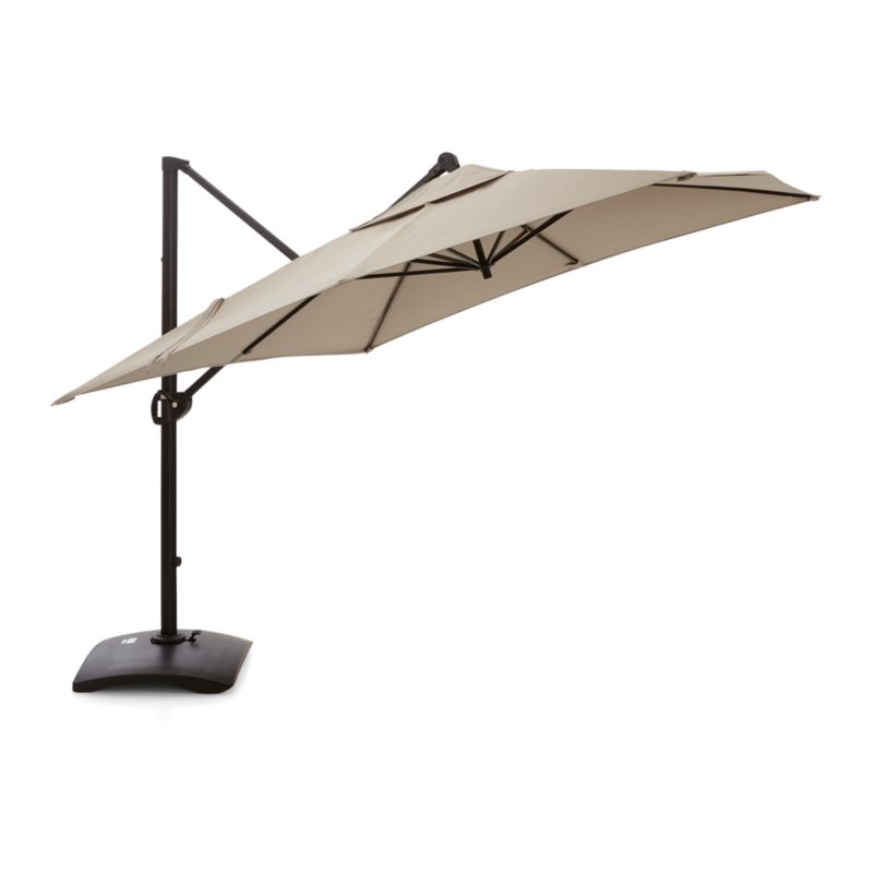 10' Square Cantilever Outdoor Patio Umbrella with Base - image 5 of 7