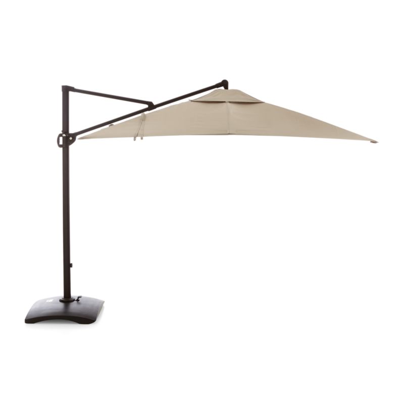 10' Square Cantilever Outdoor Patio Umbrella with Base - image 4 of 7