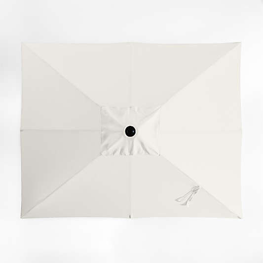 10' Rectangle Canvas Natural Sunbrella® Outdoor Patio Umbrella Cover