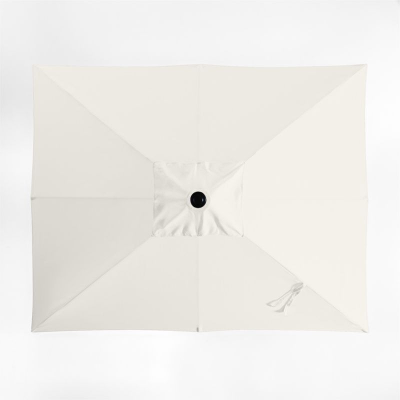 10' Rectangle Sunbrella® Canvas Natural Outdoor Patio Umbrella with Black Metal Frame - image 3 of 5