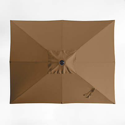 10' Rectangle Sunbrella® Cast Teak Outdoor Patio Umbrella Cover
