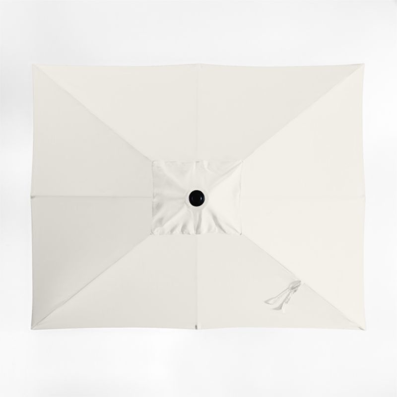 10' Rectangle Sunbrella® Canvas Natural Outdoor Patio Umbrella with Faux Wood Metal Frame - image 4 of 6