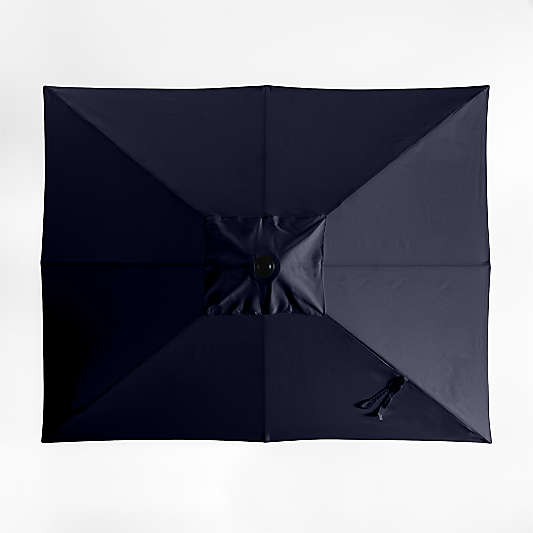 10' Rectangle Sunbrella® Canvas Navy Blue Outdoor Patio Umbrella Cover