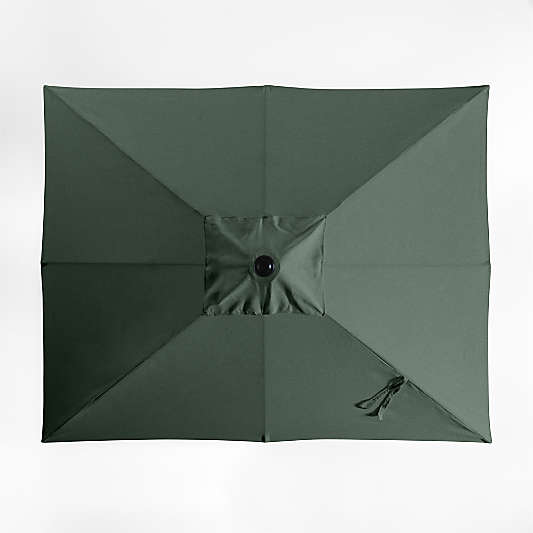 10' Rectangle Cast Ivy Green Sunbrella® Outdoor Patio Umbrella Cover