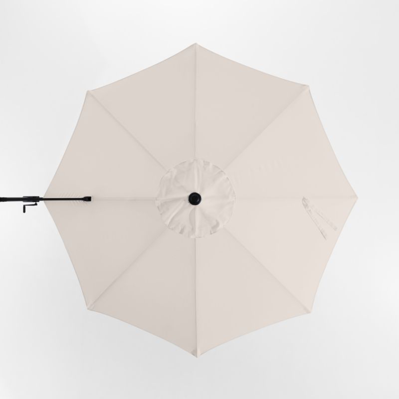 10' Canvas Canvas Sunbrella® Round Cantilever Outdoor Patio Umbrella with Black Metal Frame - image 4 of 6