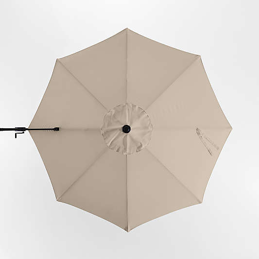 10' Round Sunbrella® Canvas Flax Outdoor Cantilever Patio Umbrella Cover